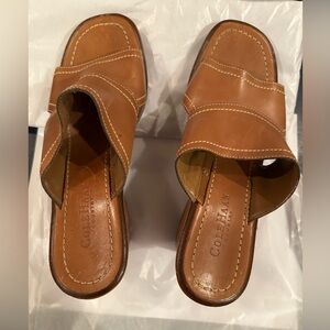 NEW Without Box Cole Haan Country Brown Leather Wedge Size 8